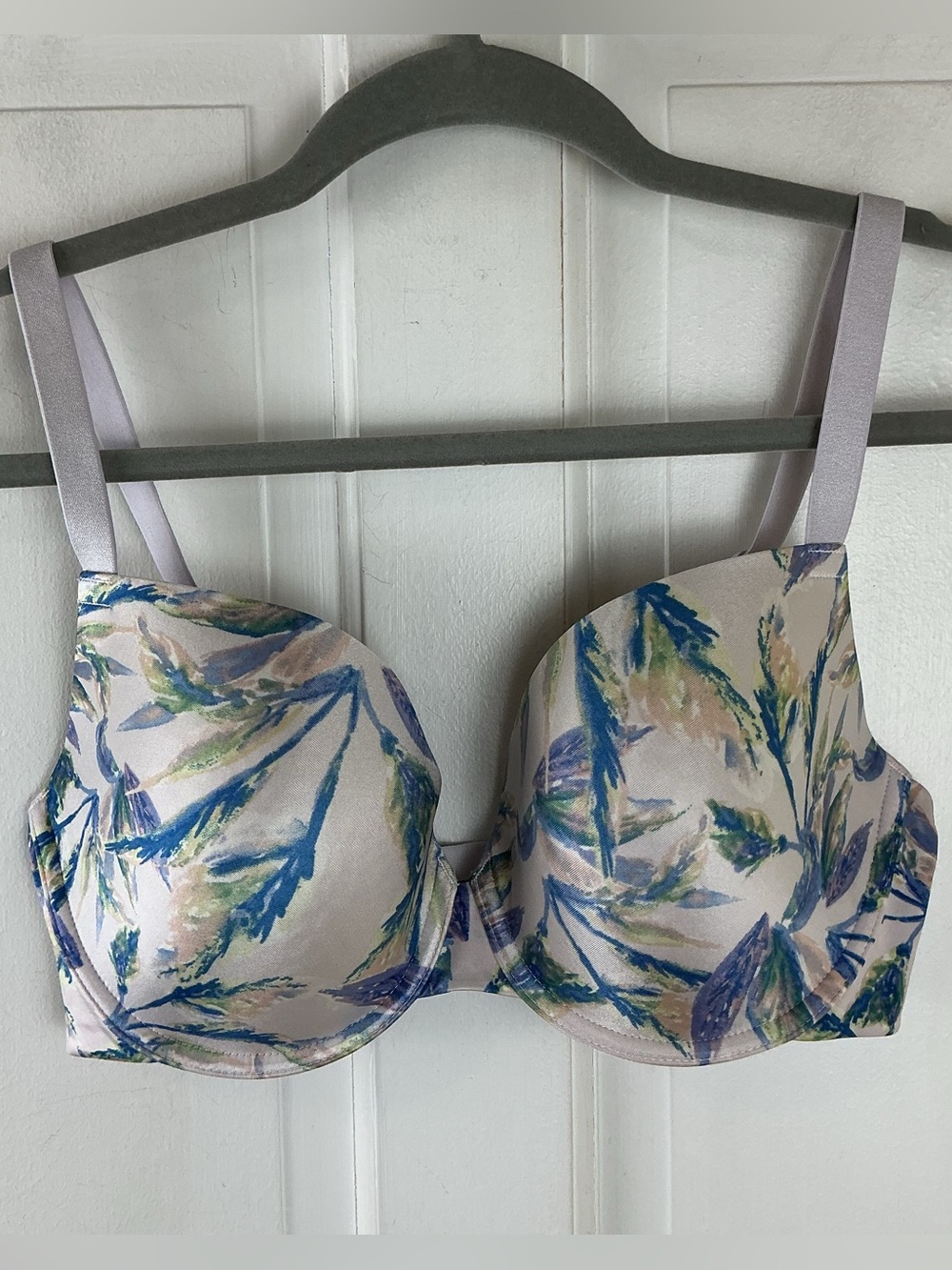 Modern Movement Floral Print Full Coverage Bra 34DDD